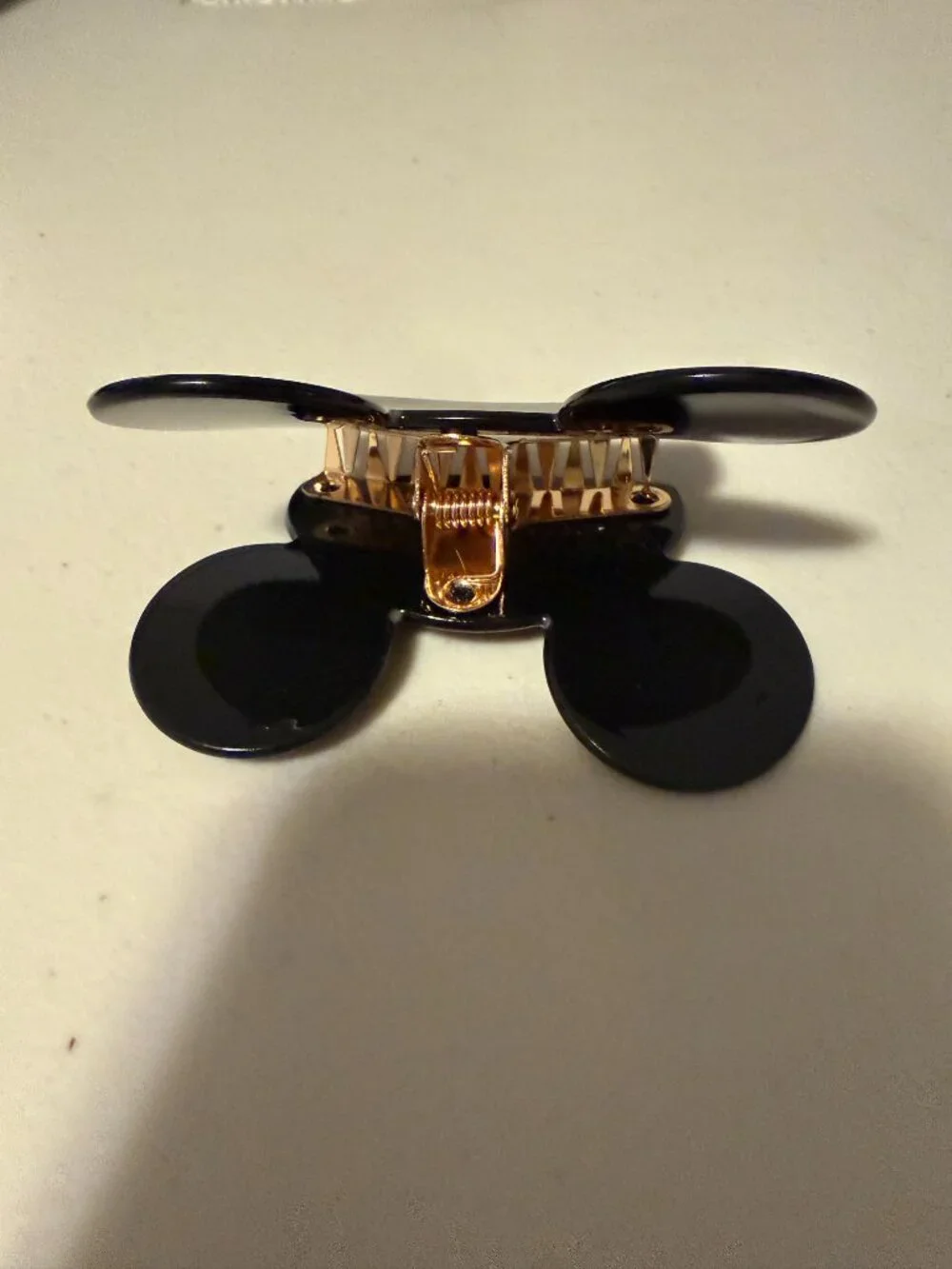 Mickey Head Shaped Claw Clip Hair Accessory - Black